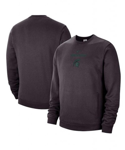 Men's Charcoal Michigan State Spartans Campus Block Club Pullover Sweatshirt $35.88 Sweatshirt