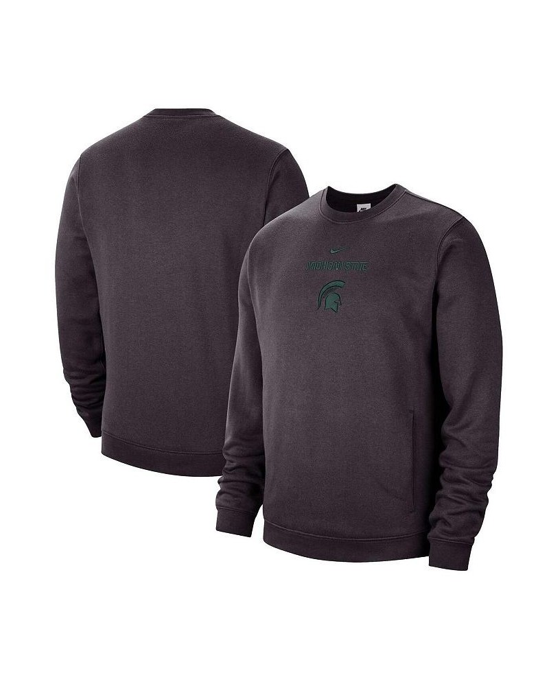 Men's Charcoal Michigan State Spartans Campus Block Club Pullover Sweatshirt $35.88 Sweatshirt