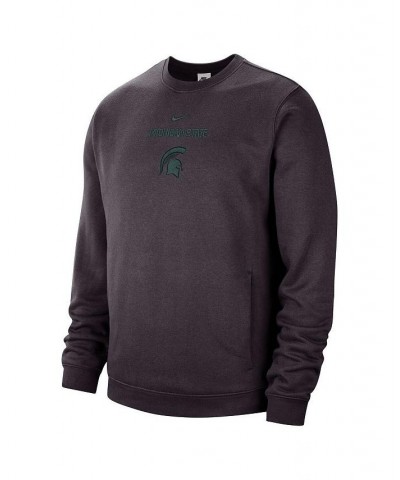 Men's Charcoal Michigan State Spartans Campus Block Club Pullover Sweatshirt $35.88 Sweatshirt