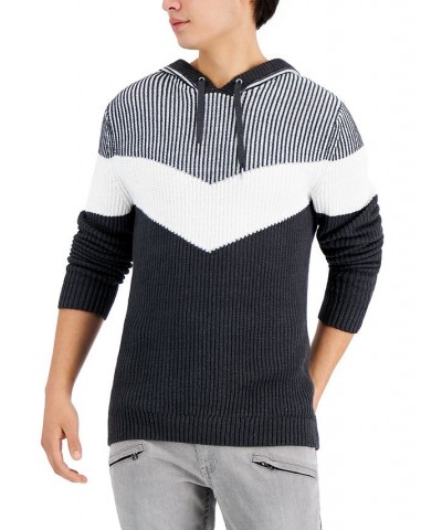 Men's Colorblocked Hoodie Sweater PD02 $19.62 Sweaters