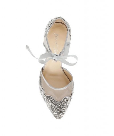 Betsey Johnson Women's Iris Evening Pumps Silver $45.78 Shoes