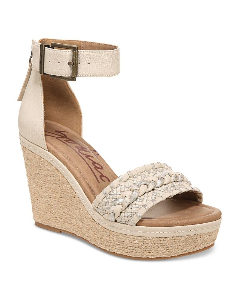 Women's Sabeen Ankle-Strap Espadrille Wedge Sandals PD03 $40.33 Shoes