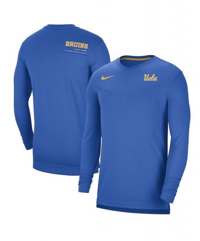 Men's Blue UCLA Bruins Coach Performance Long Sleeve V-Neck T-shirt $35.09 T-Shirts