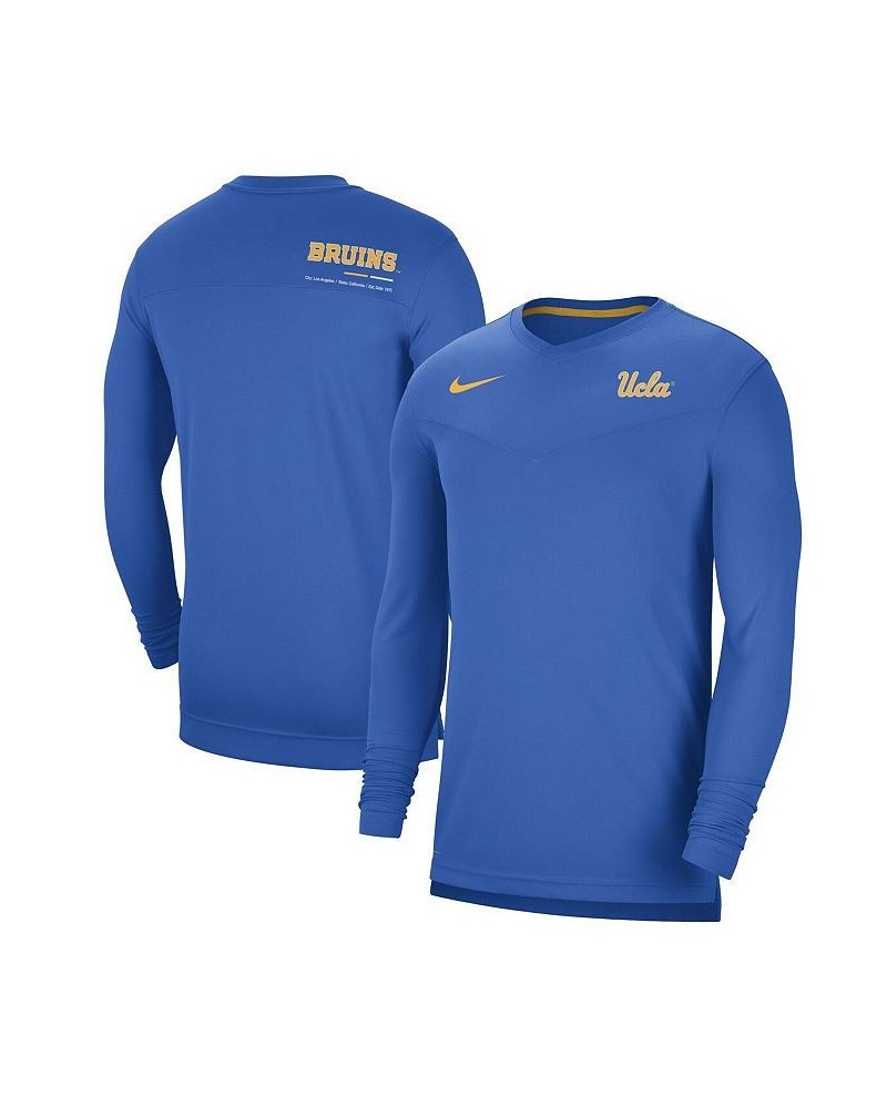 Men's Blue UCLA Bruins Coach Performance Long Sleeve V-Neck T-shirt $35.09 T-Shirts