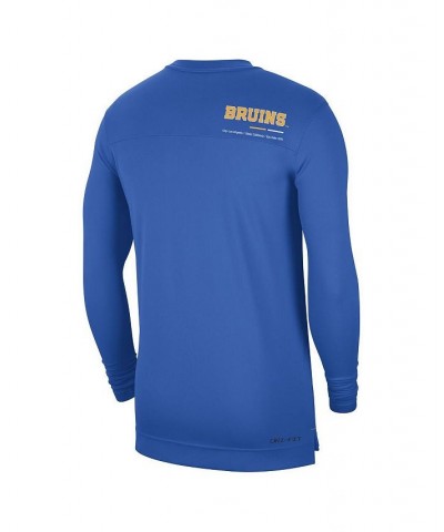 Men's Blue UCLA Bruins Coach Performance Long Sleeve V-Neck T-shirt $35.09 T-Shirts