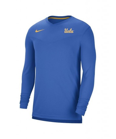 Men's Blue UCLA Bruins Coach Performance Long Sleeve V-Neck T-shirt $35.09 T-Shirts