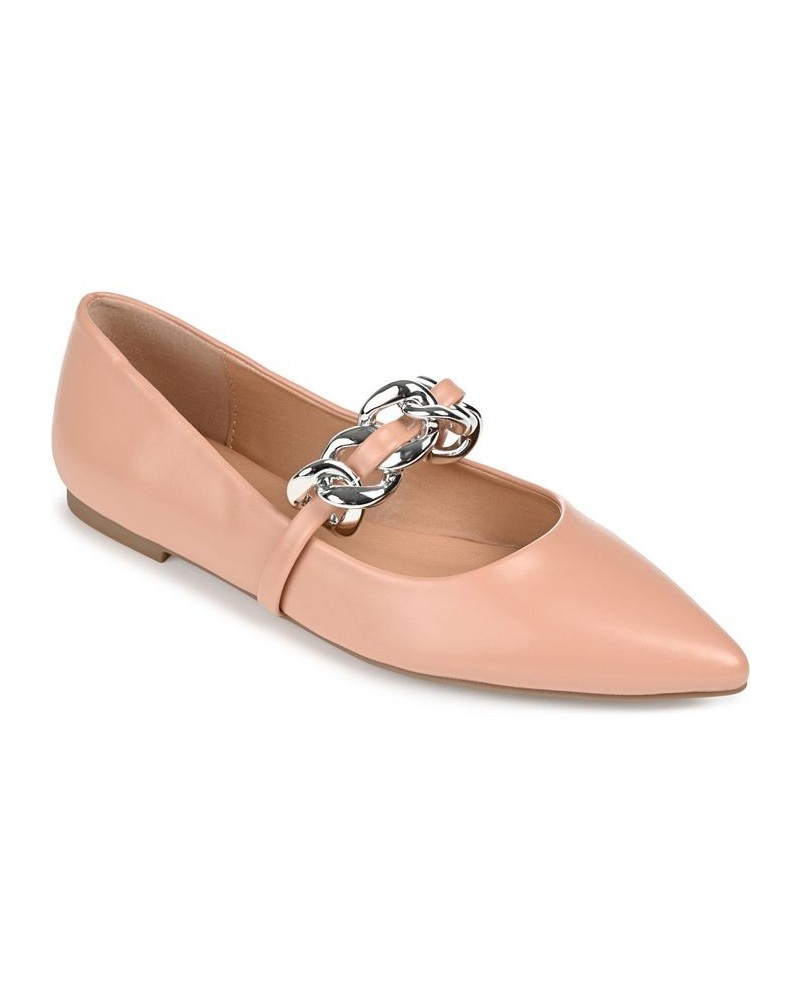 Women's Metinaa Chain Flat Mauve $44.10 Shoes