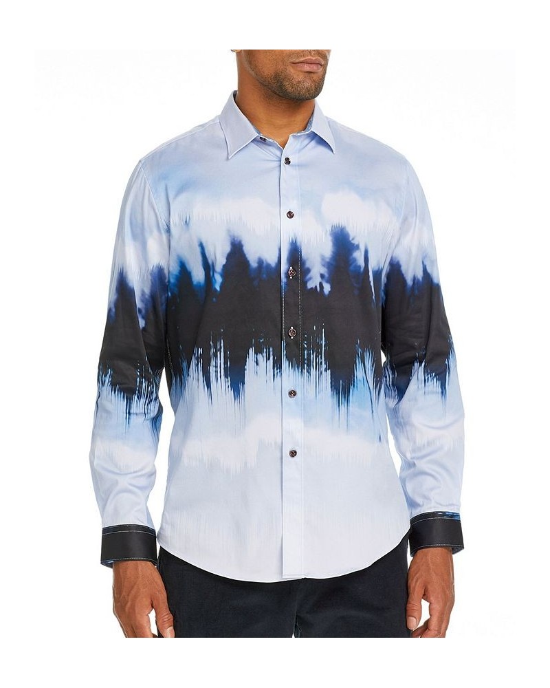 Men's Slim-Fit Glacier Long Sleeve Shirt Blue $60.72 Shirts