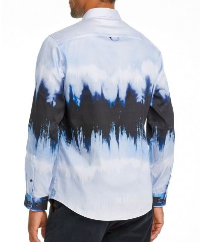 Men's Slim-Fit Glacier Long Sleeve Shirt Blue $60.72 Shirts