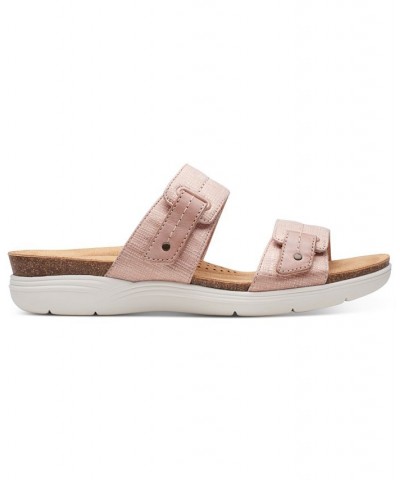 Women's April Dusk Slip-On Slide Sandals Pink $43.68 Shoes