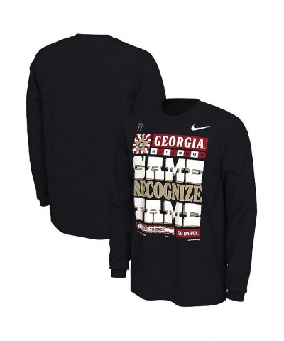 Men's Black Georgia Bulldogs College Football Playoff 2022 National Champions Locker Room Long Sleeve T-shirt $27.99 T-Shirts