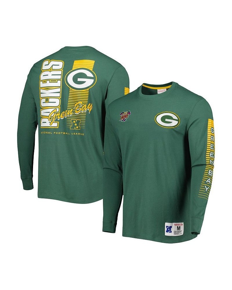 Men's Green Green Bay Packers Fashion Long Sleeve T-shirt $35.25 T-Shirts