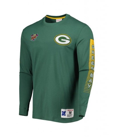 Men's Green Green Bay Packers Fashion Long Sleeve T-shirt $35.25 T-Shirts