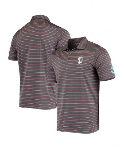 Men's Gray San Francisco Giants Cove Spring Training Polo Shirt $34.85 Polo Shirts