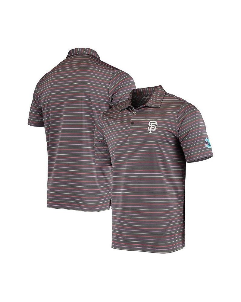 Men's Gray San Francisco Giants Cove Spring Training Polo Shirt $34.85 Polo Shirts