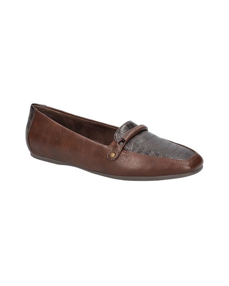 Women's Catsha Square Toe Shoe Brown $24.75 Shoes