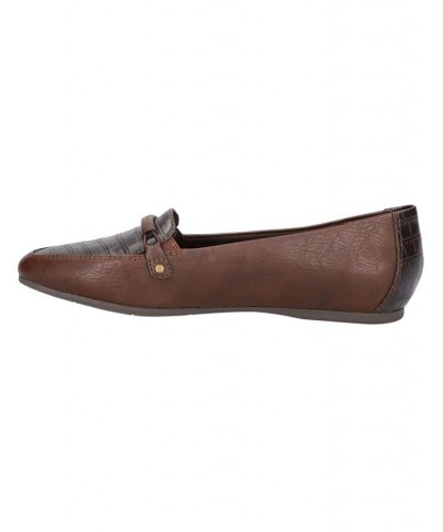 Women's Catsha Square Toe Shoe Brown $24.75 Shoes