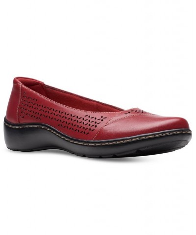 Women's Cora Iris Slip-On Flats Red $38.00 Shoes