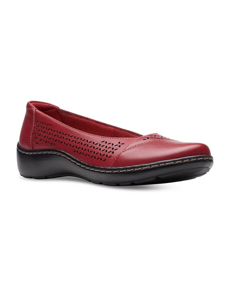 Women's Cora Iris Slip-On Flats Red $38.00 Shoes