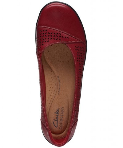 Women's Cora Iris Slip-On Flats Red $38.00 Shoes