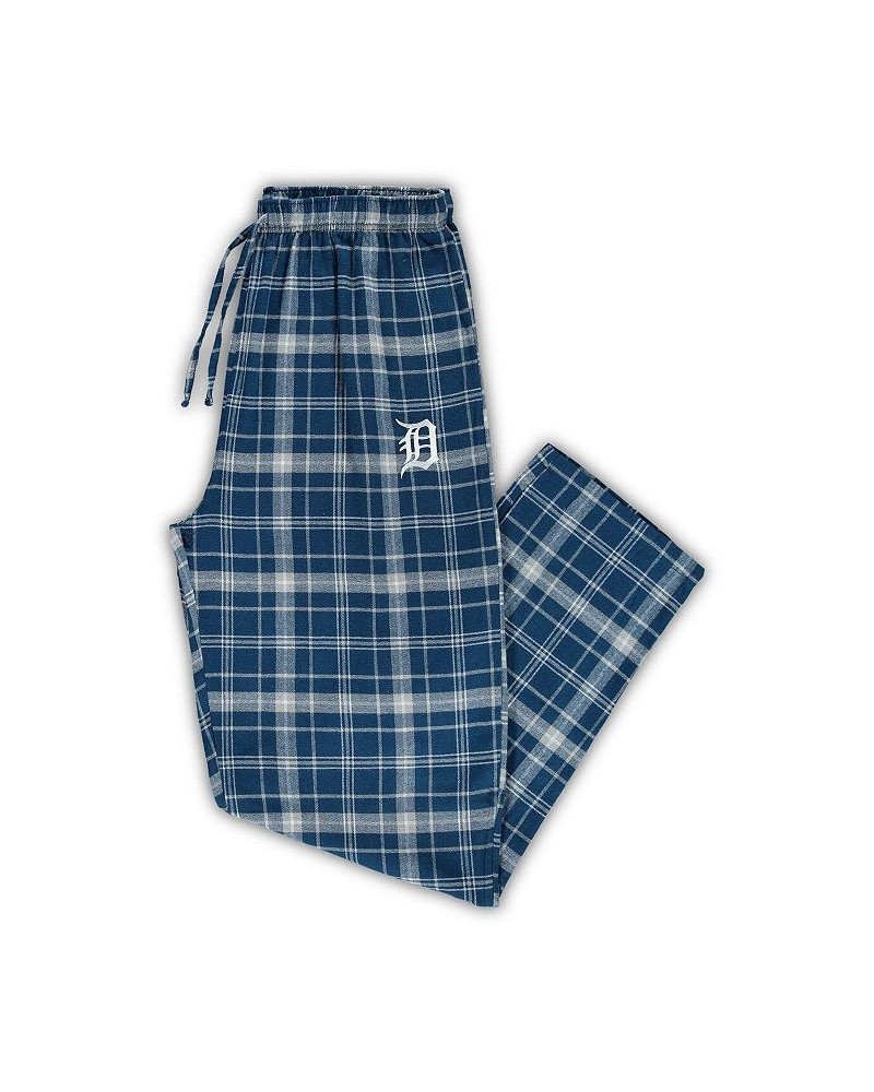 Men's Navy and Gray Detroit Tigers Big and Tall Team Flannel Pants $22.00 Pajama