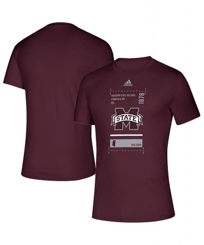Men's Maroon Mississippi State Bulldogs Hall Pass AEROREADY Creator T-shirt $20.25 T-Shirts