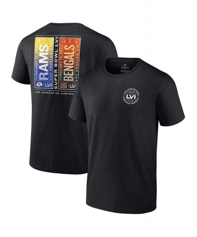 Men's Branded Black Cincinnati Bengals Vs. Los Angeles Rams Super Bowl LVI Matchup Tickets Please T-shirt $15.58 T-Shirts