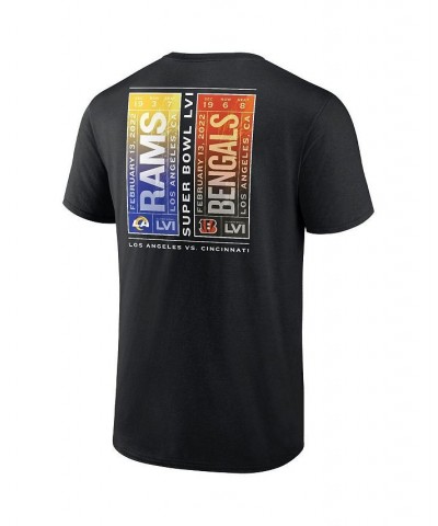 Men's Branded Black Cincinnati Bengals Vs. Los Angeles Rams Super Bowl LVI Matchup Tickets Please T-shirt $15.58 T-Shirts