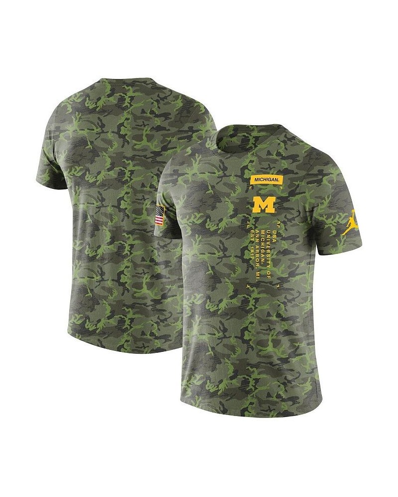 Men's Camo Michigan Wolverines Military-Inspired T-shirt $23.39 T-Shirts