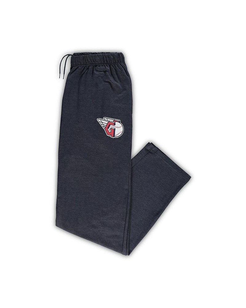 Men's Heathered Navy Cleveland Guardians Big and Tall Pajama Pants $21.56 Pajama