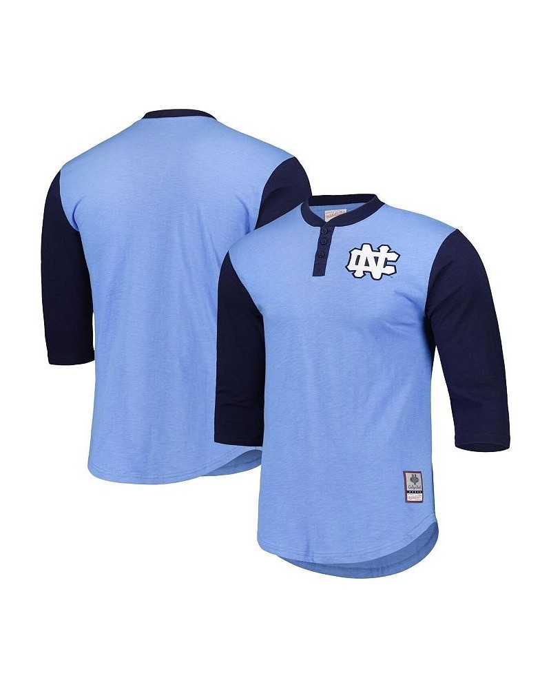 Men's Carolina Blue North Carolina Tar Heels Legendary Henley 3/4-Sleeve T-shirt $27.95 T-Shirts