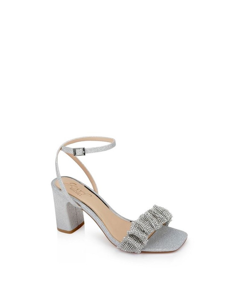 Women's Rita Evening Sandal Silver $64.07 Shoes