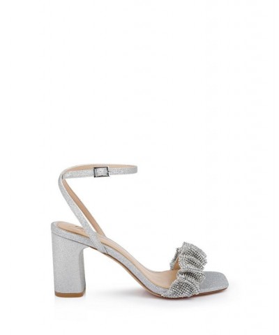 Women's Rita Evening Sandal Silver $64.07 Shoes