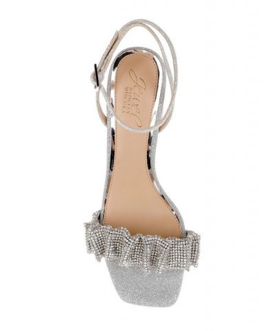 Women's Rita Evening Sandal Silver $64.07 Shoes