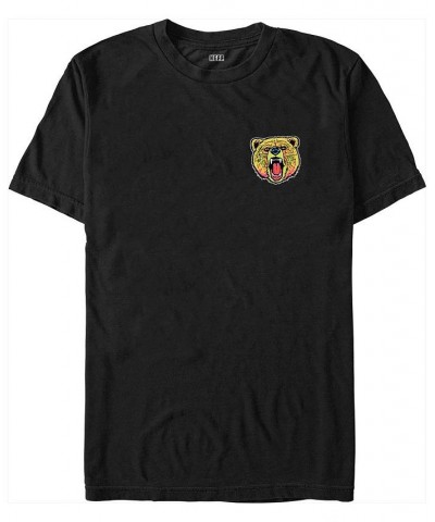 Men's NEFF Psychedelic Bear Short Sleeve T-shirt Black $14.35 T-Shirts