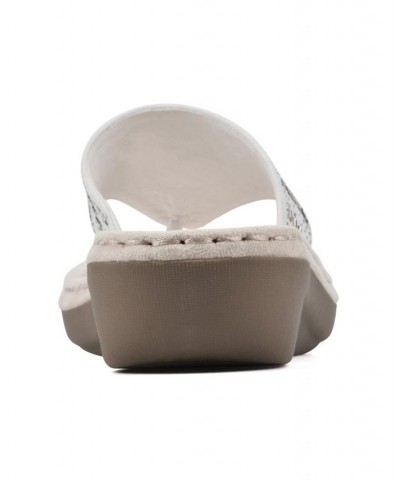 Cienna Comfort Thong Sandals White $31.74 Shoes