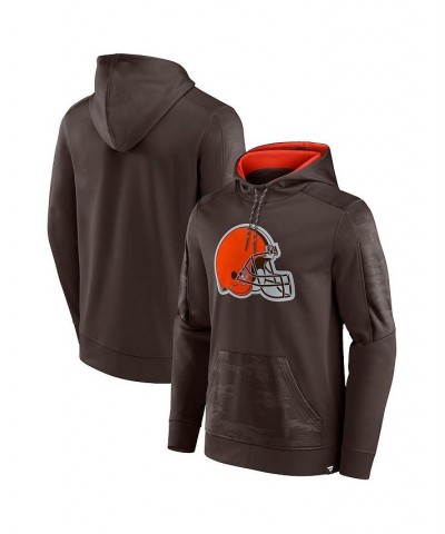 Men's Branded Brown Cleveland Browns On The Ball Pullover Hoodie $32.80 Sweatshirt