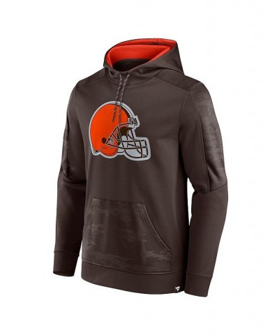 Men's Branded Brown Cleveland Browns On The Ball Pullover Hoodie $32.80 Sweatshirt