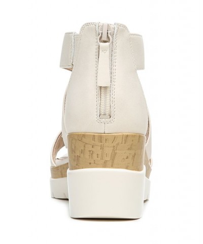 Goodtimes Ankle Strap Wedge Sandals Ivory/Cream $45.00 Shoes