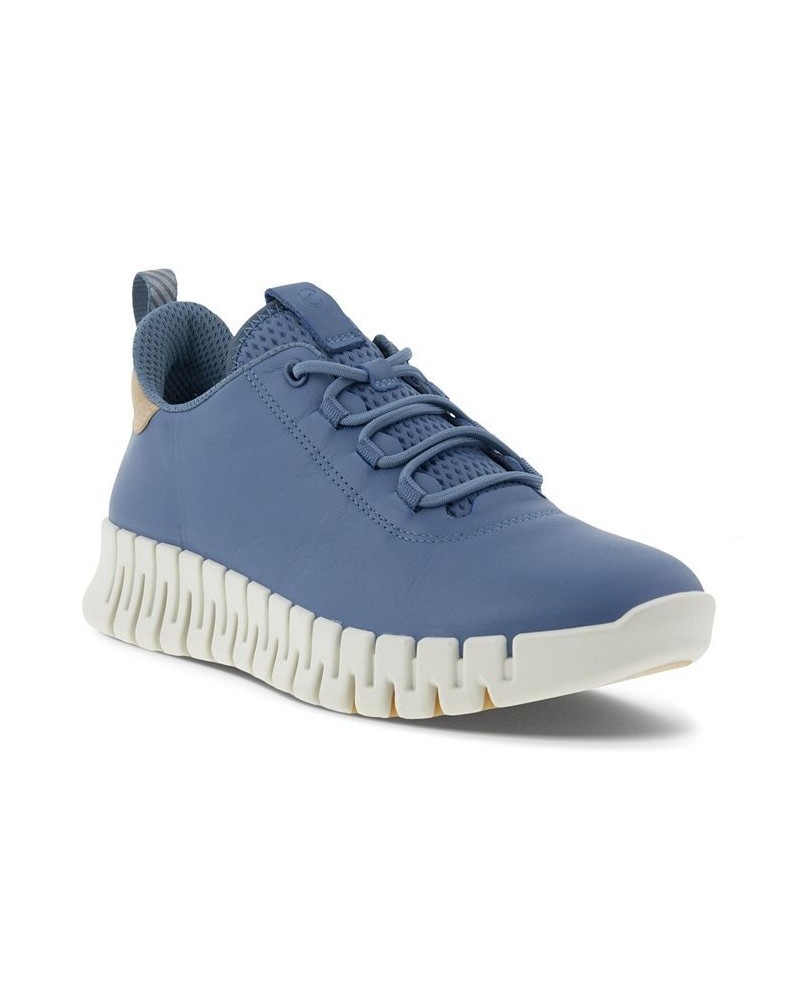 Women's Gruuv Lace Up Sneaker Blue $66.50 Shoes