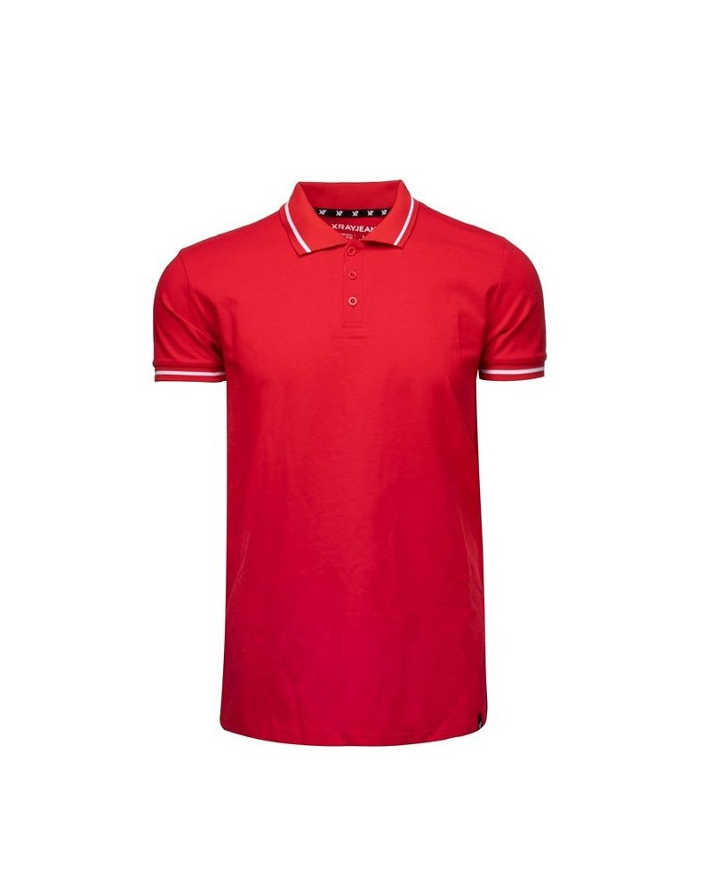 Men's Basic Short Sleeve Rib Polo Shirt PD03 $21.07 Polo Shirts