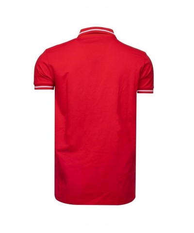 Men's Basic Short Sleeve Rib Polo Shirt PD03 $21.07 Polo Shirts