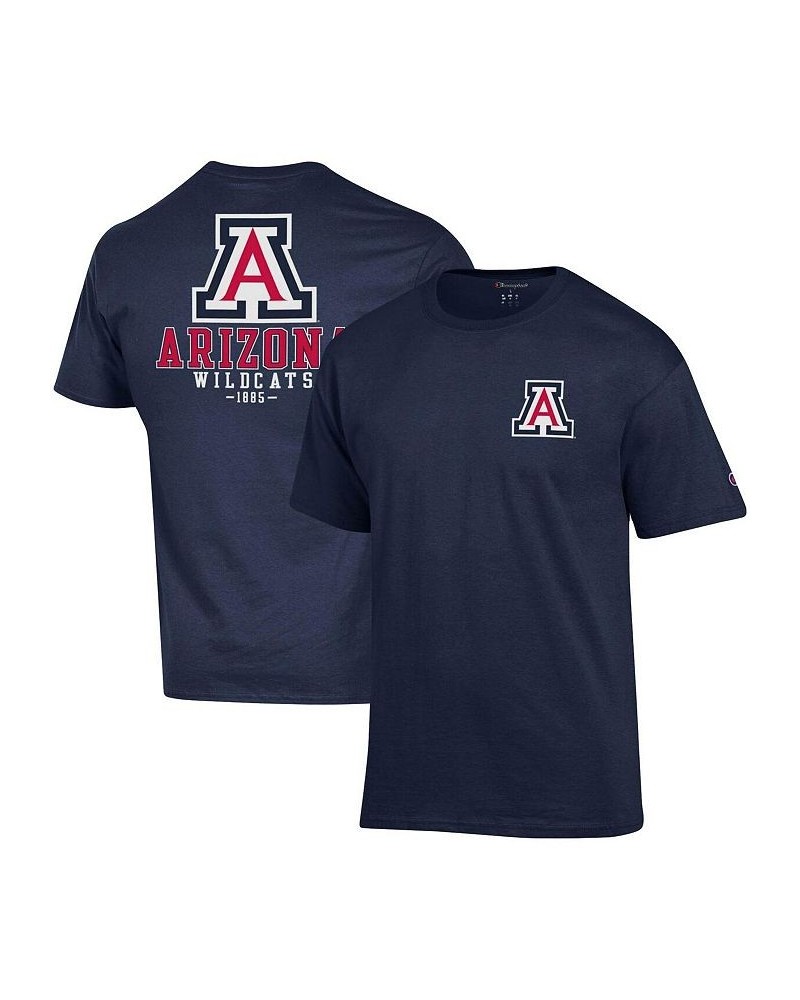 Men's Navy Arizona Wildcats Stack 2-Hit T-shirt $23.39 T-Shirts