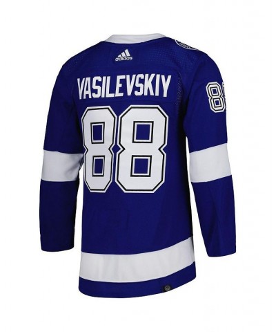 Men's Andrei Vasilevskiy Blue Tampa Bay Lightning Home Primegreen Authentic Pro Player Jersey $89.18 Jersey