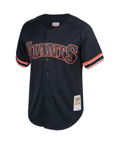 Men's Will Clark Black San Francisco Giants Fashion Cooperstown Collection Mesh Batting Practice Jersey $65.80 Jersey