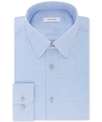 Calvin Klein Men's STEEL Classic/Regular Non-Iron Stretch Performance Dress Shirt Blue $25.73 Dress Shirts