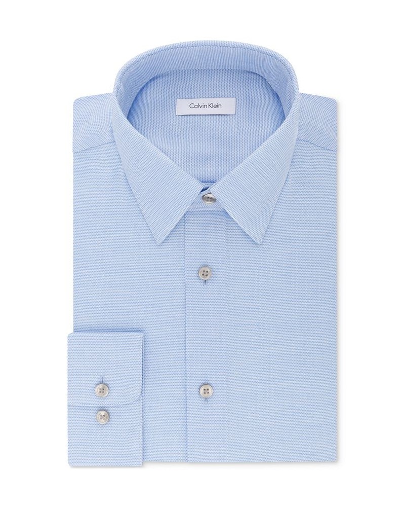 Calvin Klein Men's STEEL Classic/Regular Non-Iron Stretch Performance Dress Shirt Blue $25.73 Dress Shirts