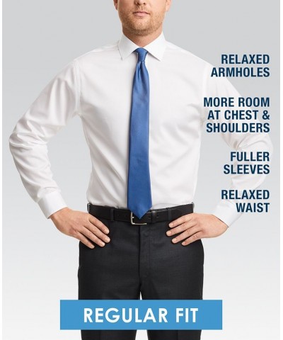 Calvin Klein Men's STEEL Classic/Regular Non-Iron Stretch Performance Dress Shirt Blue $25.73 Dress Shirts