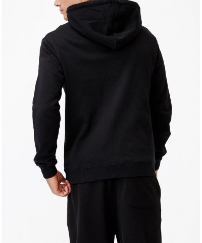 Men's Essential Zip Through Fleece Sweatshirt Black $25.19 Sweatshirt