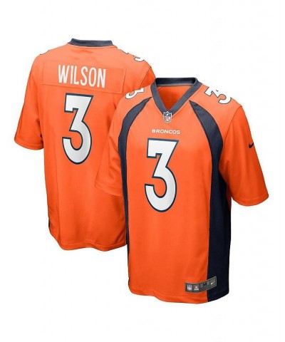 Men's Russell Wilson Orange Denver Broncos Game Jersey $51.80 Jersey